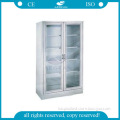 AG-SS003 CE&ISO stainless steel file cabinet with glass door